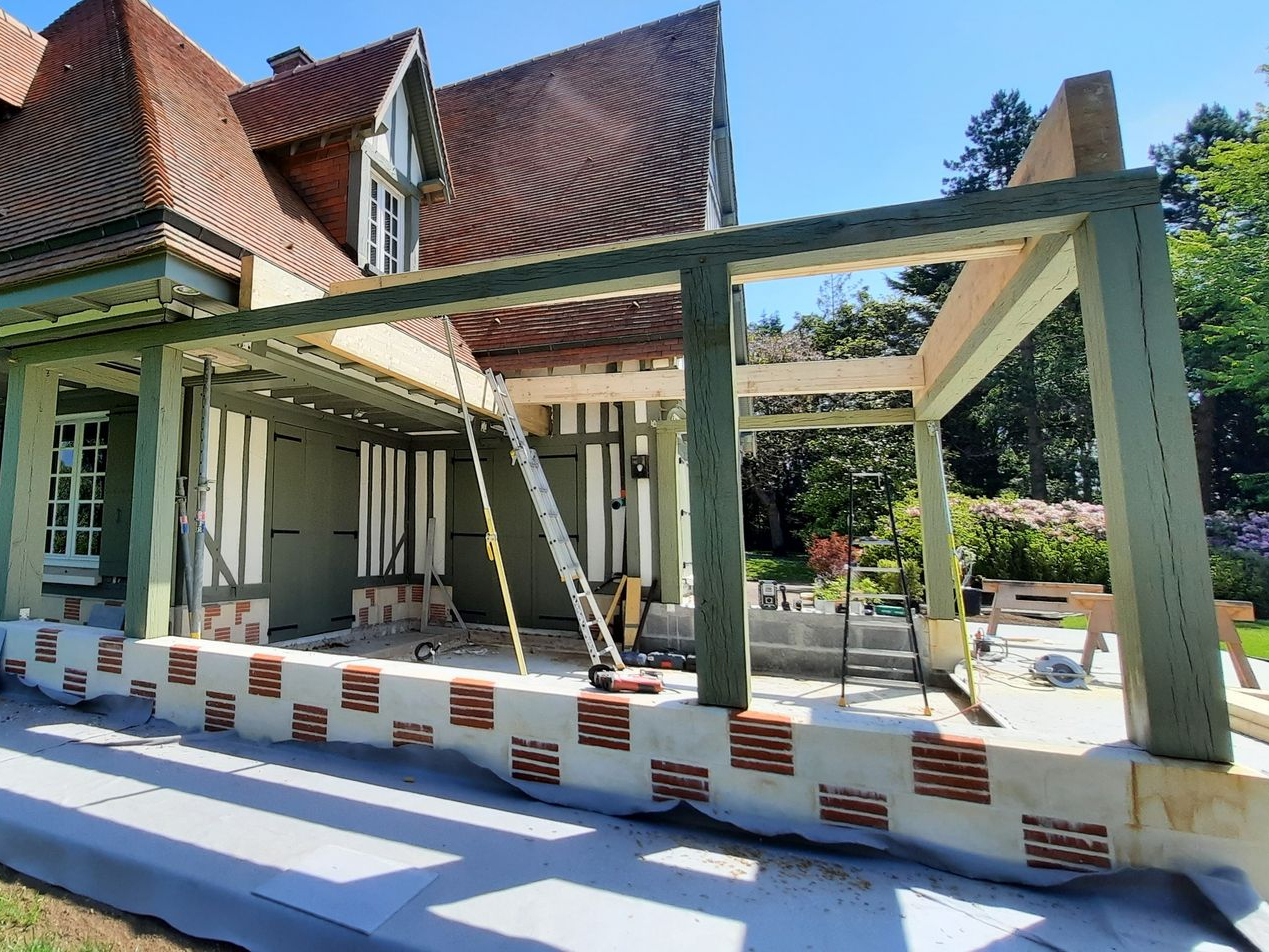 Charpente bois existante