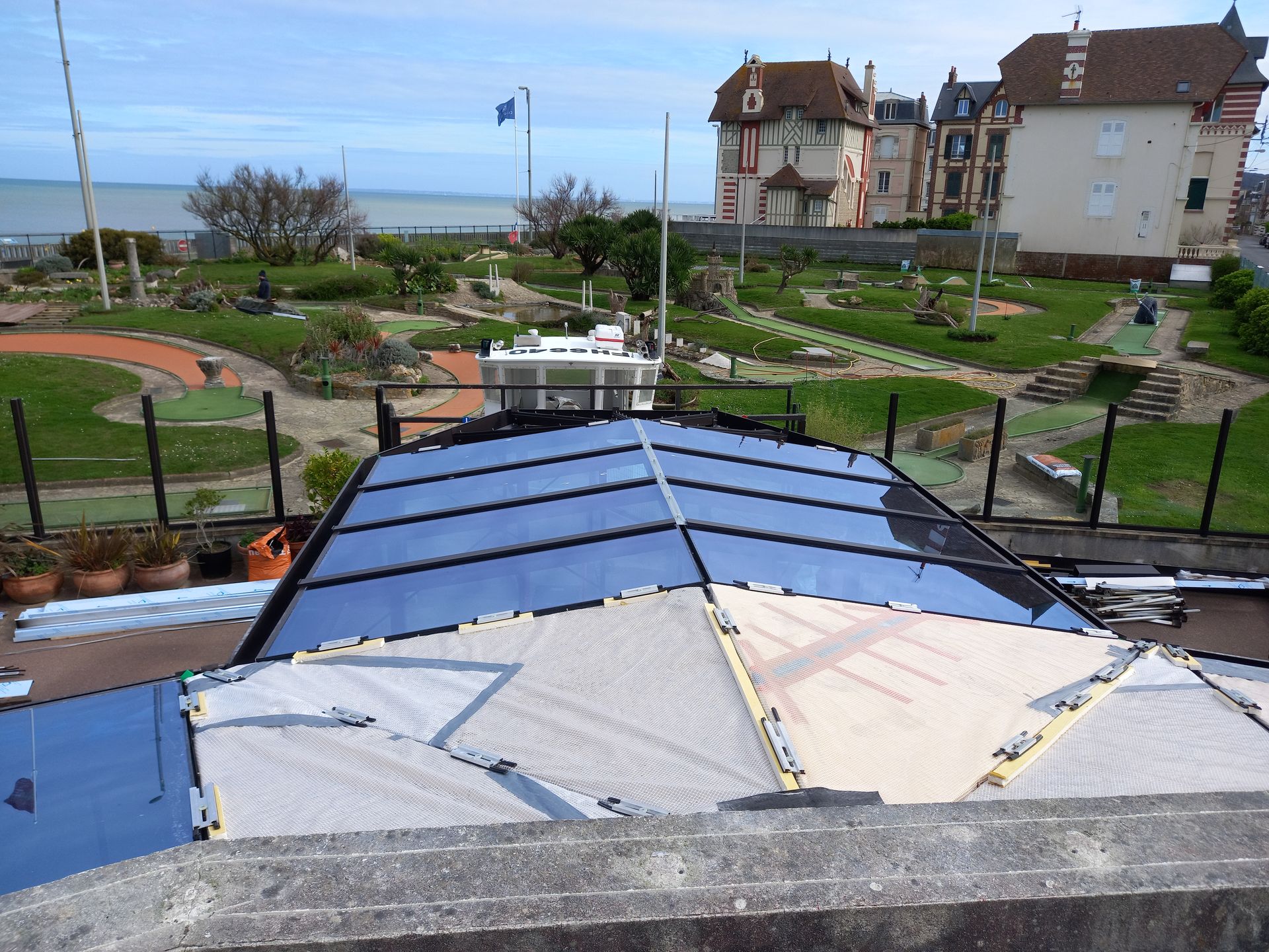 Extension en cours de pose