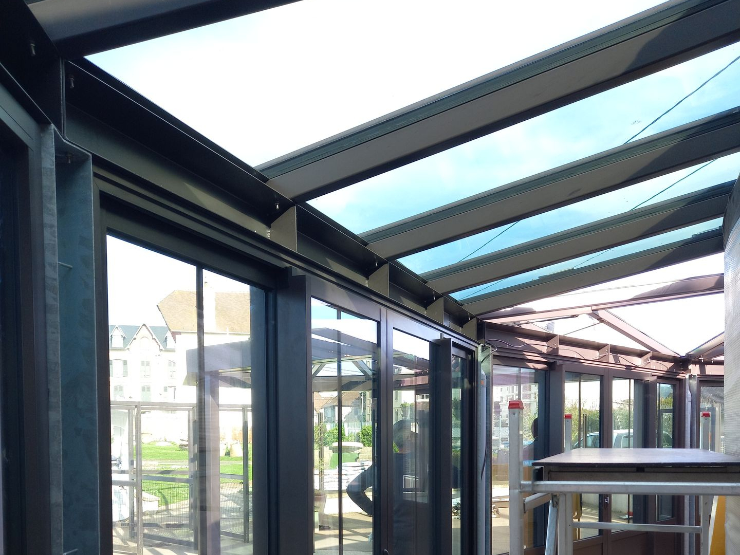 Extension en cours de pose