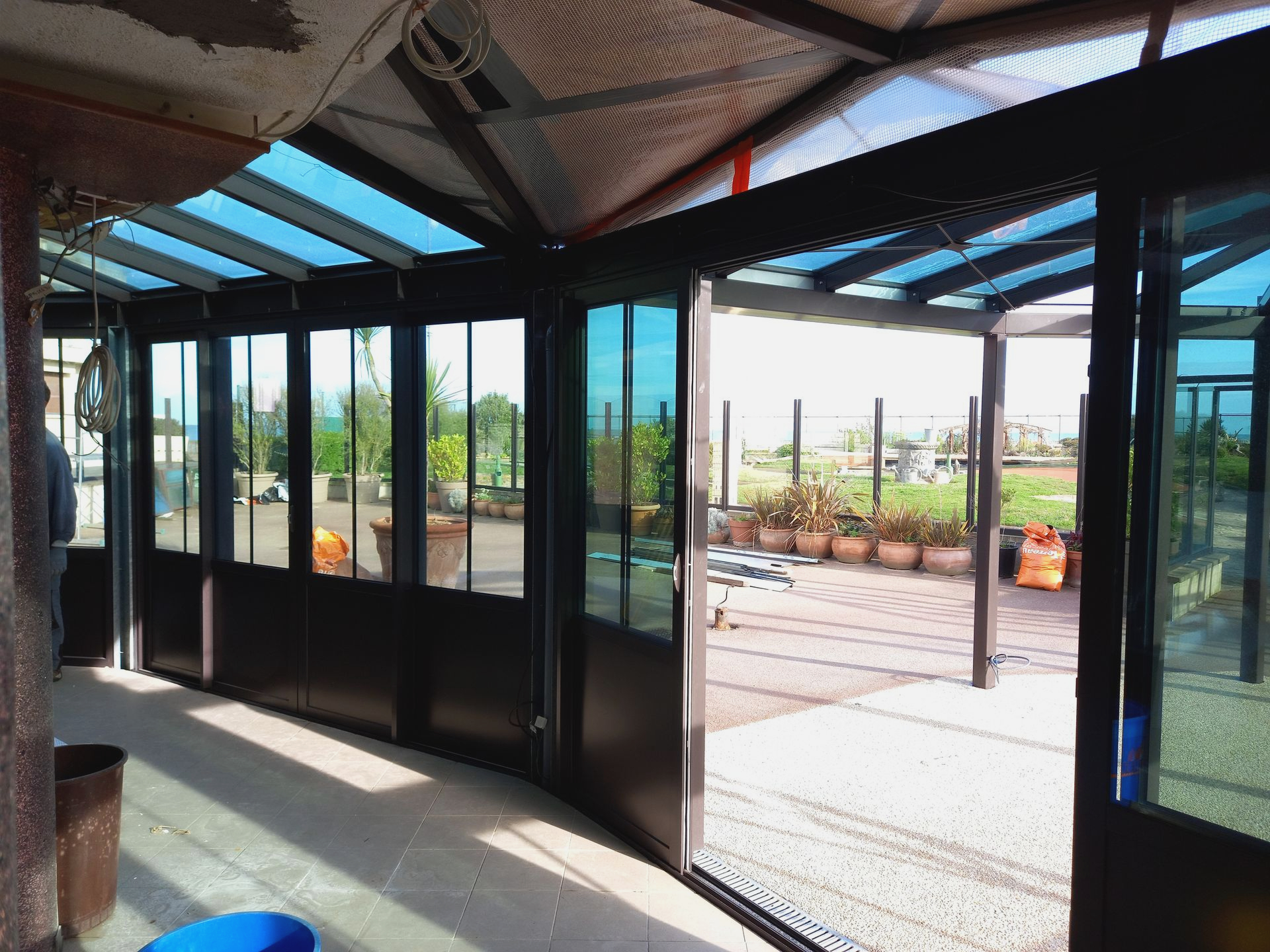 Extension en cours de pose