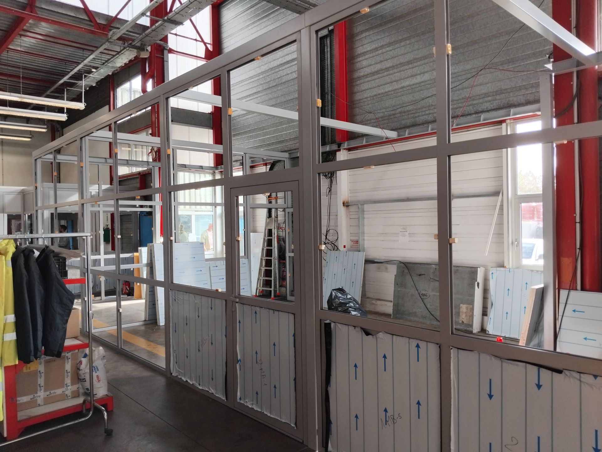 Charpente acier menuiseries aluminium