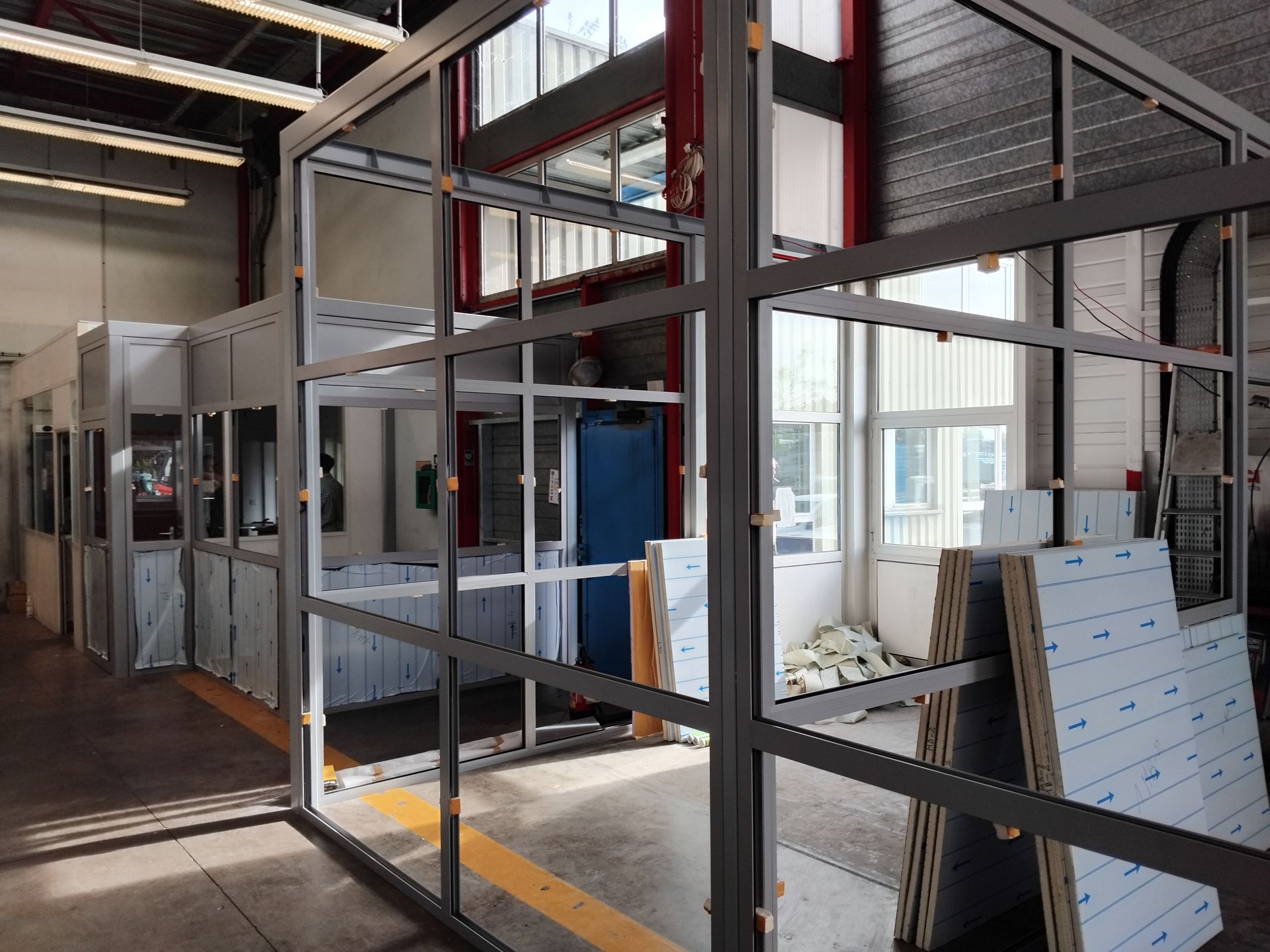 Charpente acier menuiseries aluminium