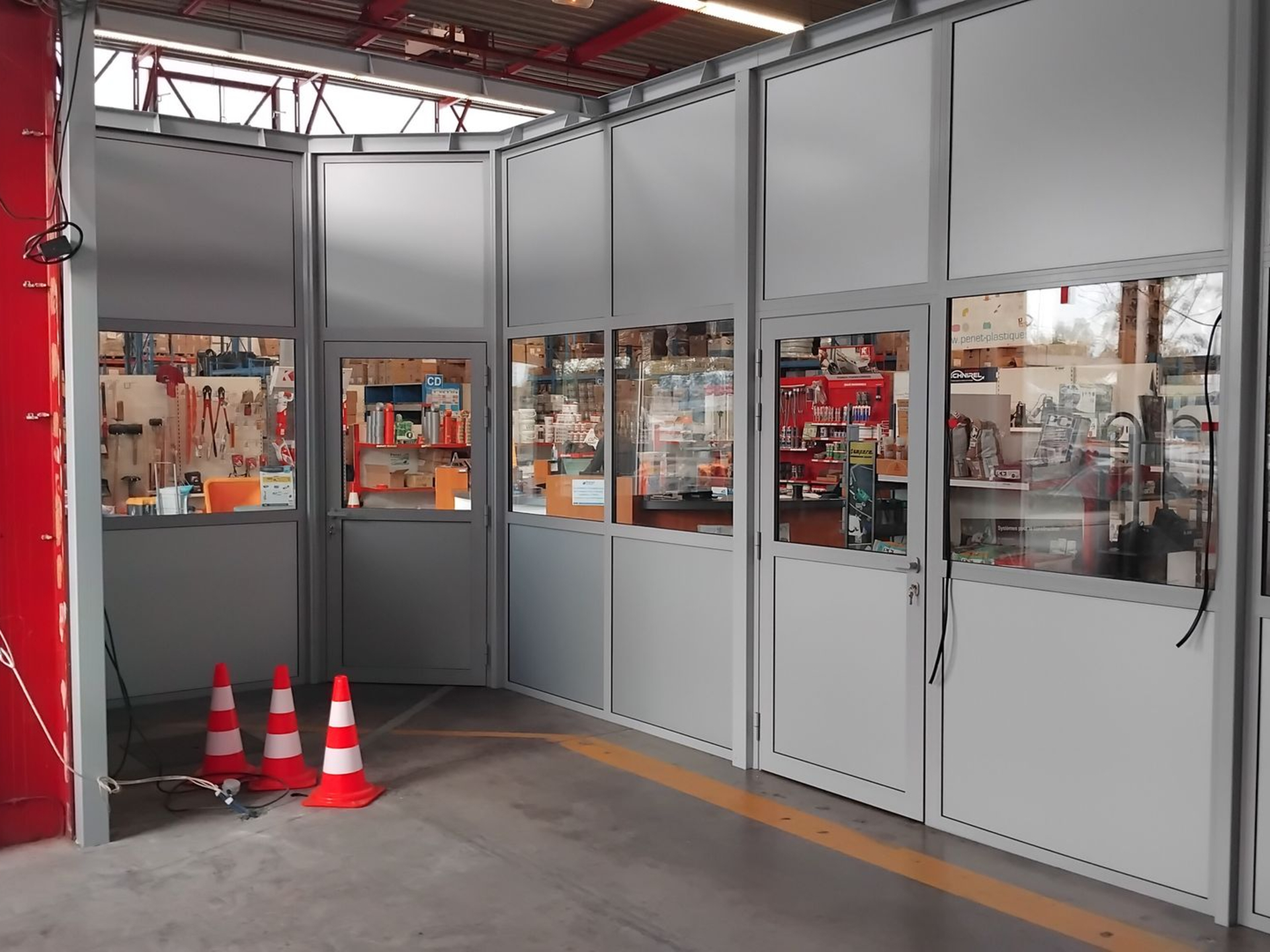 Charpente acier menuiseries aluminium